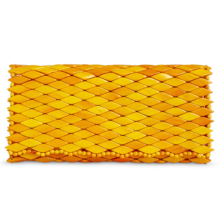 Yellow hot sale clutch purse