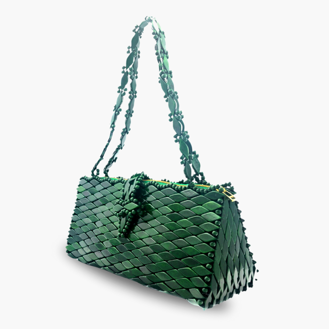 Capri Shoulder Bag - Emerald Green