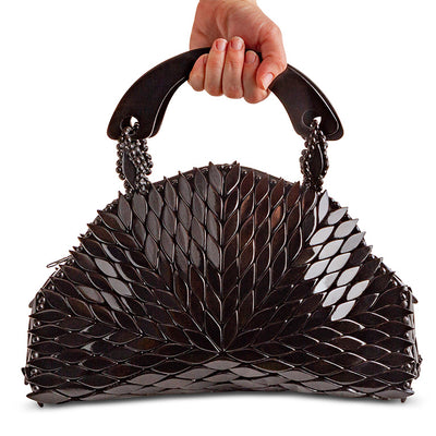 Top Wood Handle Handbag